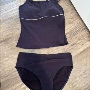 Lands' End Elegant Black Swimwear